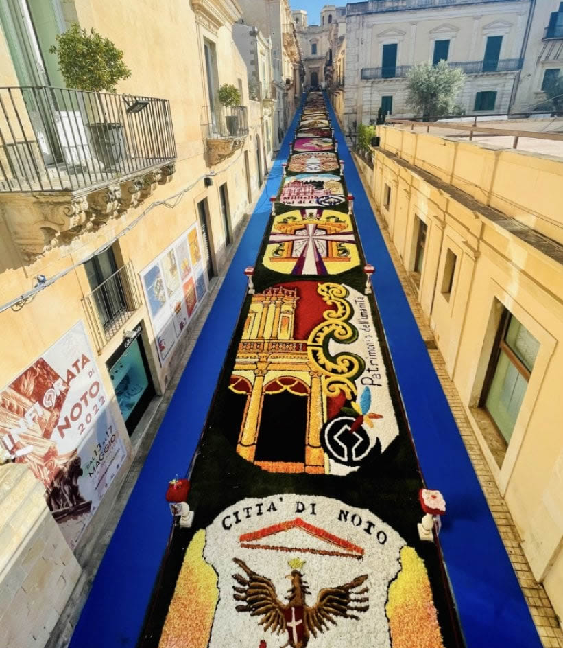 foto infiorata noto